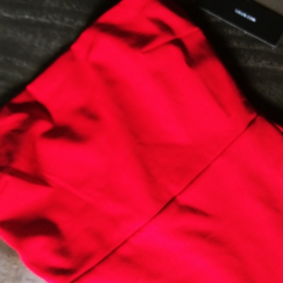 NWT Lulus Red Strapless Ruffle Wrap Dress XS - Picture 12 of 14